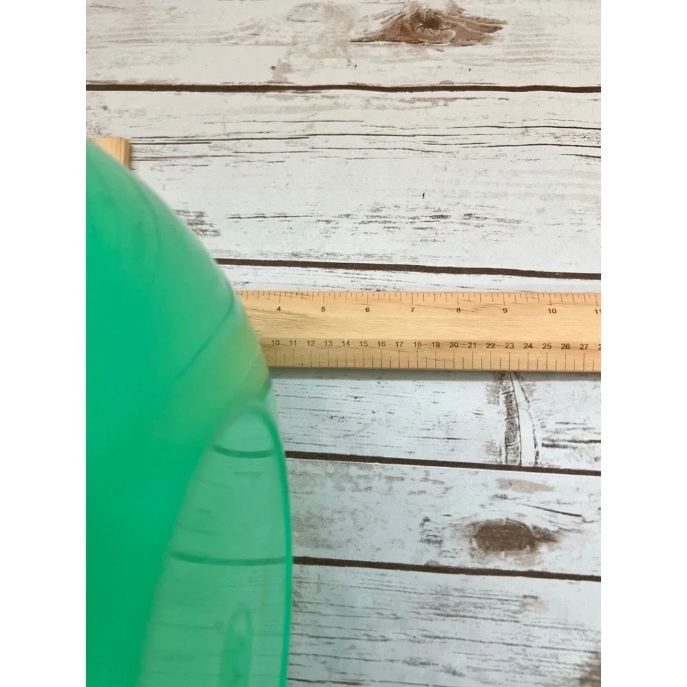 Vintage Tupperware Mixing Bowl Green Round Storage with Lid 10 inch